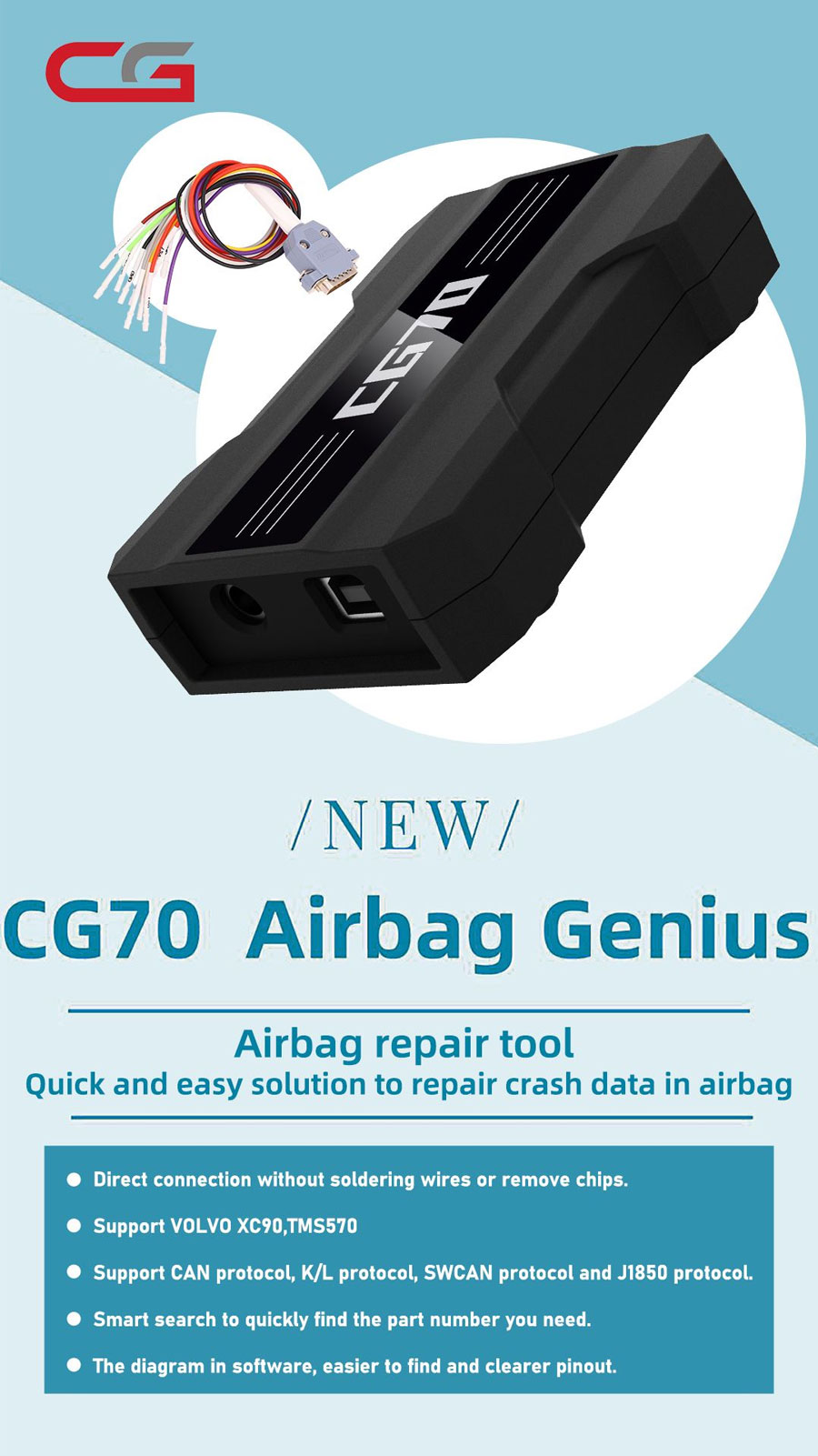 cgdi cg70 airbag reset tool