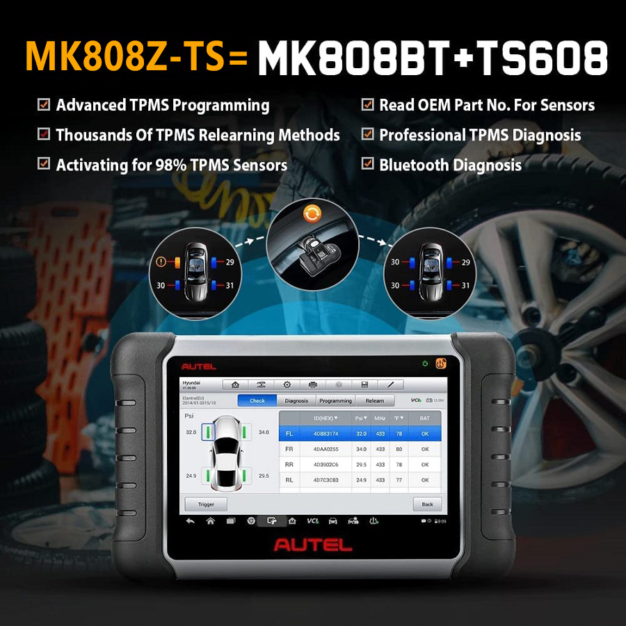 autel maxicom mk808z ts diagnostic tool