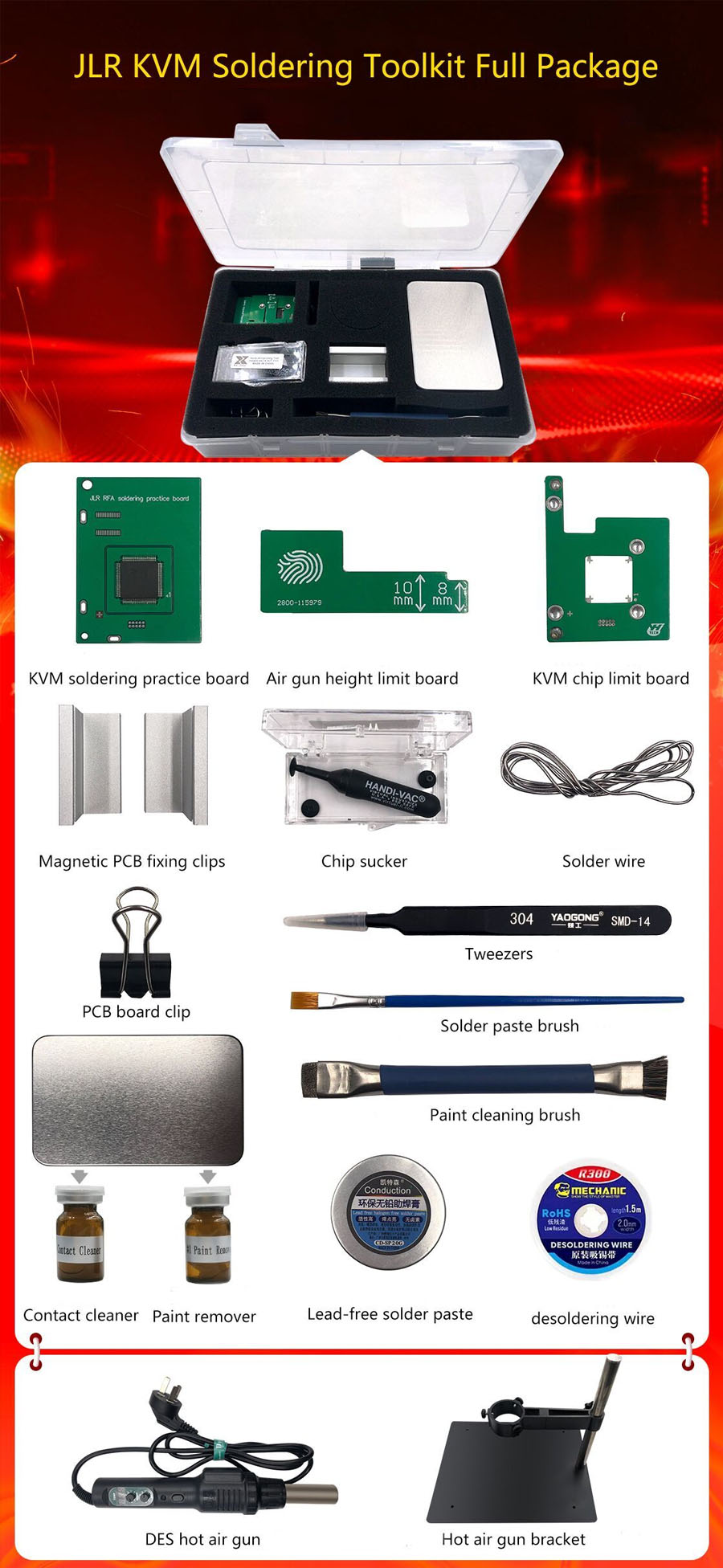 yanhua jlr kvm soldering toolkit