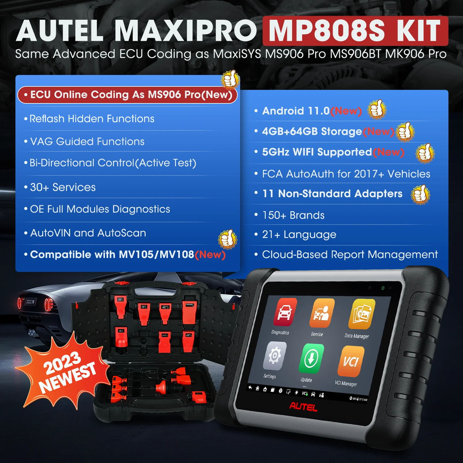 autel maxipro mp808s kit