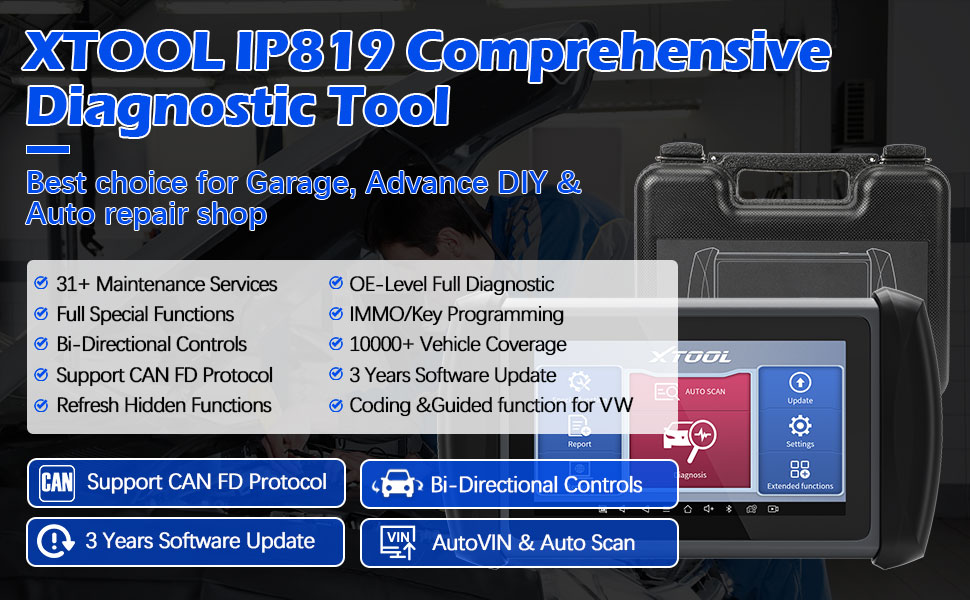 xtool inplus ip819 diagnostic tool