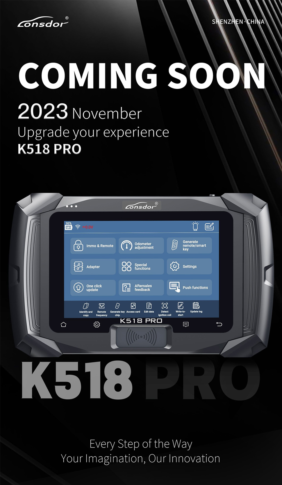 Dispositif de programmation de clé Lonsdor K518 Pro